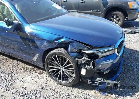 2021 BMW 530I xDrive из США, поврежденный, VIN WBA13BJ04MCF28554